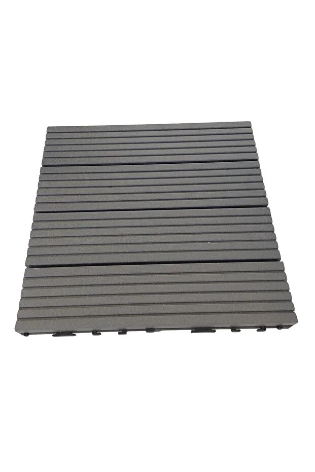 Kompozit (AHŞAP PLASTİK) Zemin Döşemesi 1 M2 (11 ADET KARO) Kahverengi Düz Model